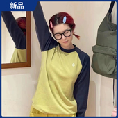 2024年素然专比新品 秋运动轻量磨毛拼色长袖 T恤A0243TS19