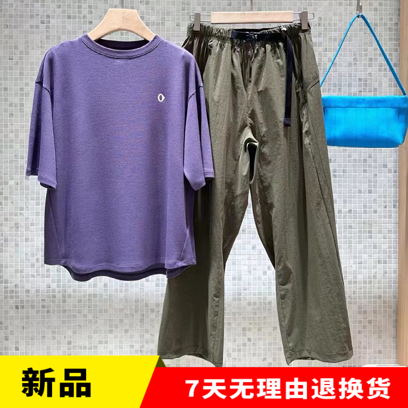 短袖2024年华夫格短袖T恤