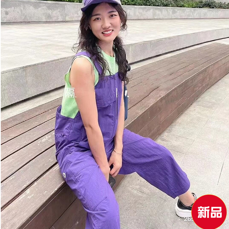 2023年素然专比夏季新款女士新品防晒工装棉尼龙背带裤A0231PA29