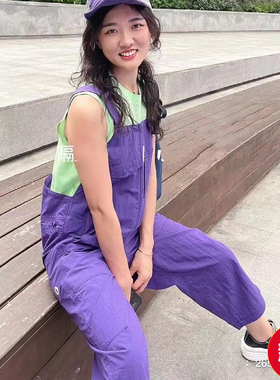 2023年素然专比夏季新款女士新品防晒工装棉尼龙背带裤A0231PA29