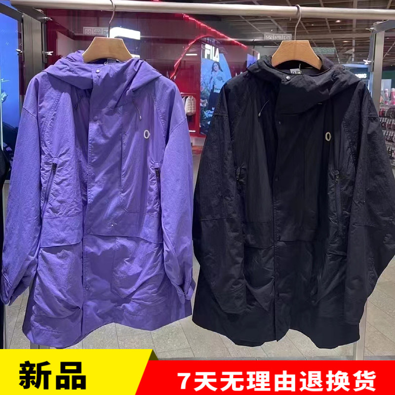 连帽休闲带帽中长款外套