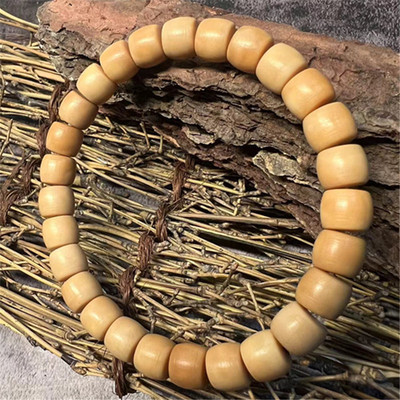天然缅甸龙骨龙脊菩提手串高抛男手链文玩佛珠手饰品精工直切单圈