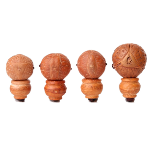 龙凤眼菩提三通佛头佛塔帽佛珠十八18子多宝手串链手持念珠配饰件