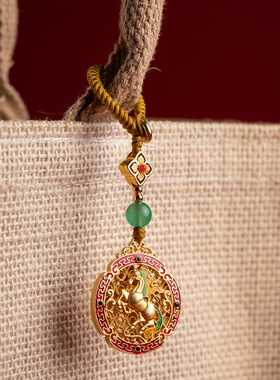 福瑞堂马到成功钥匙扣包包挂件