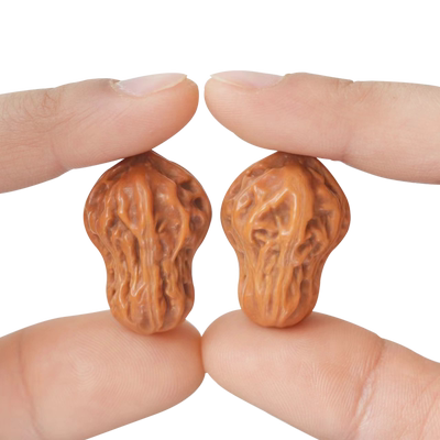 文古玩迷你核桃小手把件异形葫芦花生对盘捻秋子精品狮子头白菜