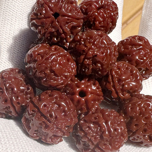 文玩尼泊尔5五6六瓣大金刚菩提子散珠手串佛珠配件机刷包浆手链