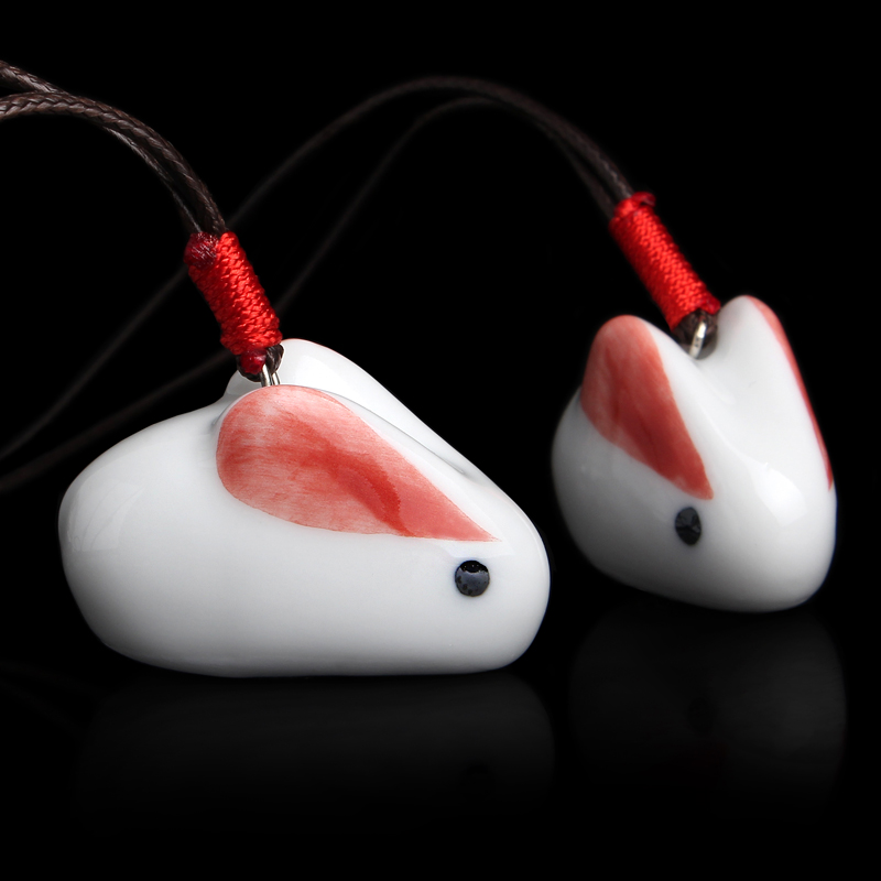 相伴古典陶瓷兔子吊坠项链中国风