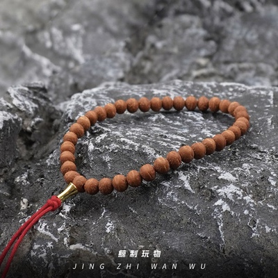 鲸制玩物-原生态原色原桩国产小凤眼酸枣核手持