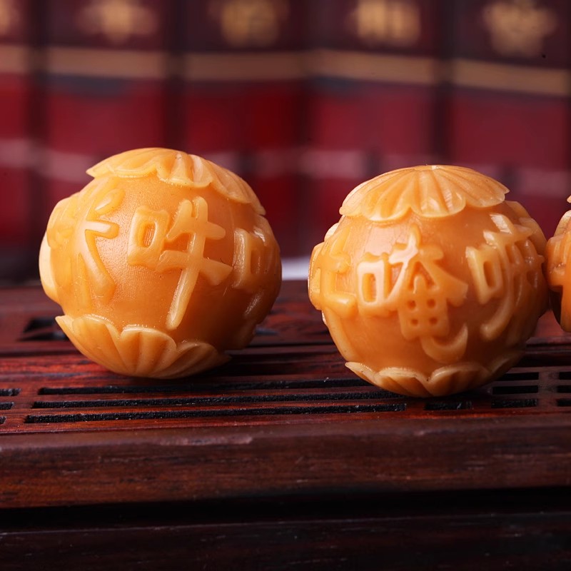 风化白玉菩提根雕刻龙头佛手大小金刚菩提手串配饰配件