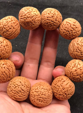核桃手串野生桃胡脑纹小核桃桃木