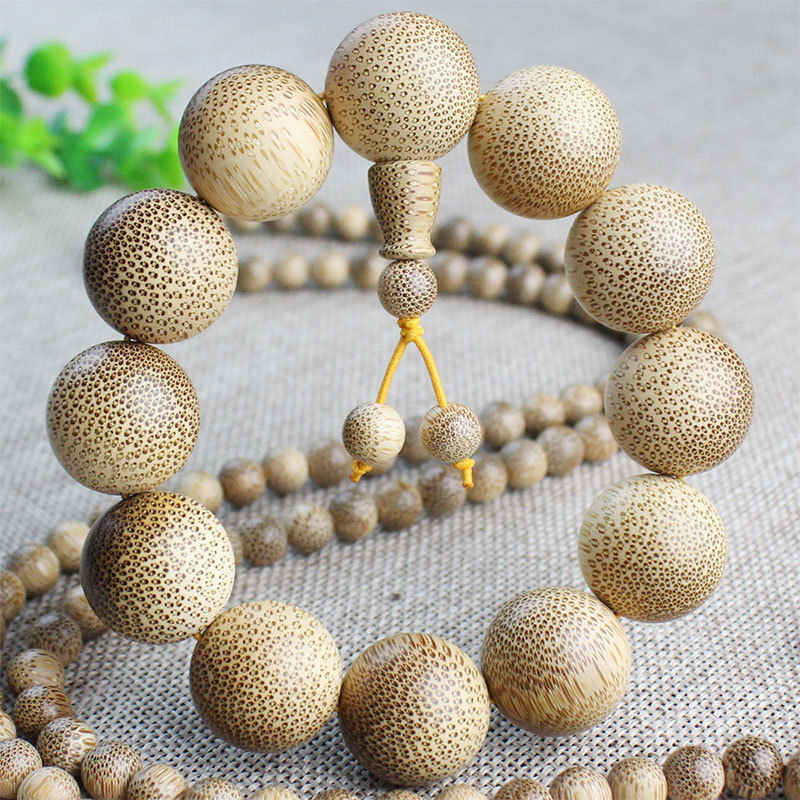 金丝竹木蛇纹鱼籽108佛珠念珠