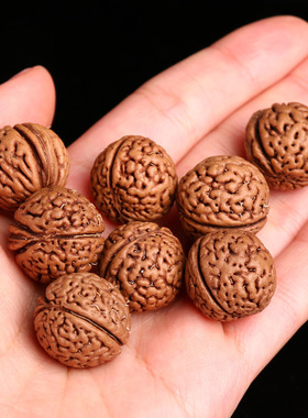 密纹文玩桃核核桃桃胡散籽珠手把玩件手持佛珠猴头可以做手串雕刻