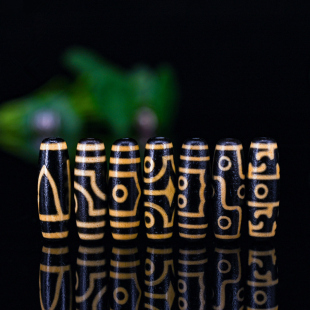 天然藏式天珠玛瑙牙黄包浆宝瓶三九眼天珠莲师法器散珠吊坠配饰品