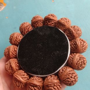 秦岭深纹刺龙纹文玩手串疙瘩龙霸王龙桃胡手链文玩荔枝纹男女士