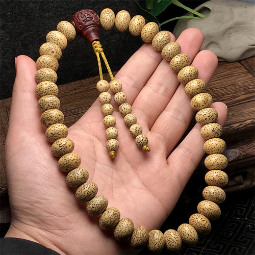 干磨星月菩提38颗手串原生态