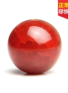 龙鳞纹红玛瑙散珠三通佛头星月菩提手串手链佛珠文玩多宝饰品配件