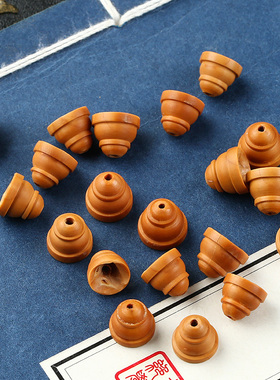 橄榄核雕刻三通佛塔散珠DIY佛珠手串饰品配件菩橄榄手串配饰配件