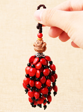 桃木生肖鼠马羊猴鸡狗相思红豆