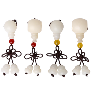 DIY配件藏式白玉菩提根佛头佛塔三通套装108佛珠手串星月金刚配饰