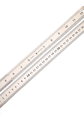 双面不锈钢板尺文玩尺子DIY工具测量珠子小珠宝玉器佛珠测量尺寸