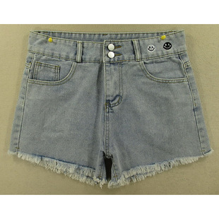 牛仔短裤 热裤 女29码 包邮 K201 高腰宽松复古单品KHCO特价 8653