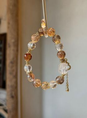 秋日暖阳黑金超白水晶貔貅天然水晶女款招财转运送闺蜜礼物小众