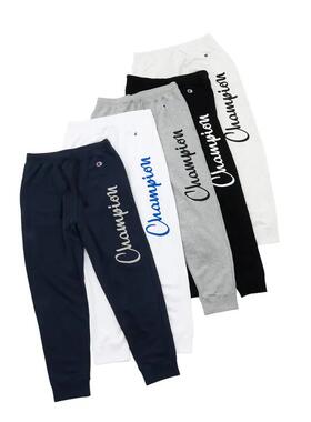 代购正品冠军男士休闲裤子印花CHAMPION大标毛圈棉运动长裤C3A220