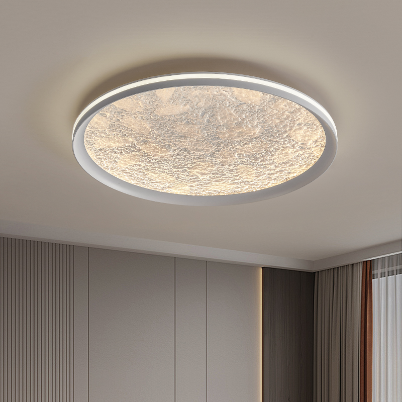 卧室主灯超薄吸顶灯led护眼圆形房间灯现代简约书房灯轻奢高级感