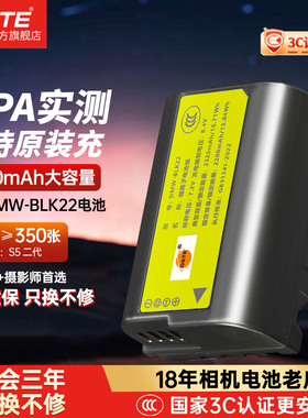 蒂森特DMW-BLK22适用松下DC-S5M2微单S5二代mark2 S5 S9 GH6 GH5M2 S5GK G9M2 GH5II GH7相机电池blk22充电器