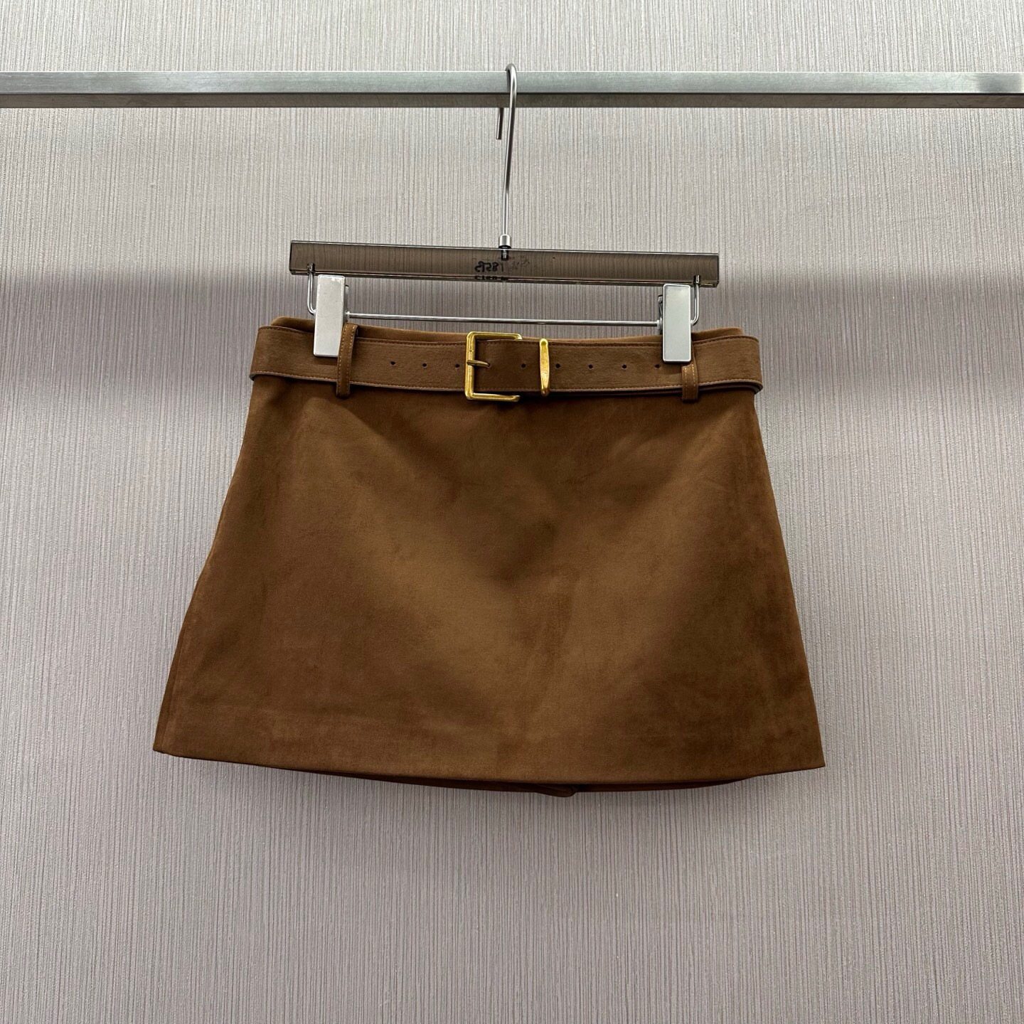 初溯2025秋季新品欧货女装复古鹿皮绒腰带低腰半身裙时尚百搭短裙,女装/女士精品,半身裙,淘宝优惠券,粉丝福利购,淘宝优惠卷