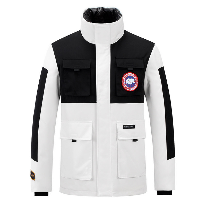 New winter products men's winter wear medium length thickened down jacket youth white down jacket