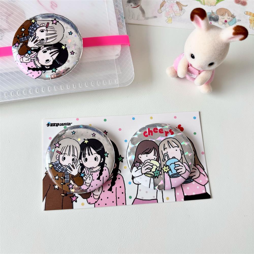 vol.4李星星吧唧Q版少女可爱挂件装饰徽章可爱女孩