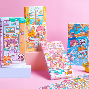 原创豆芽酱新品WEEK本手帐本方格内页手账本新款可爱简约少女笔记