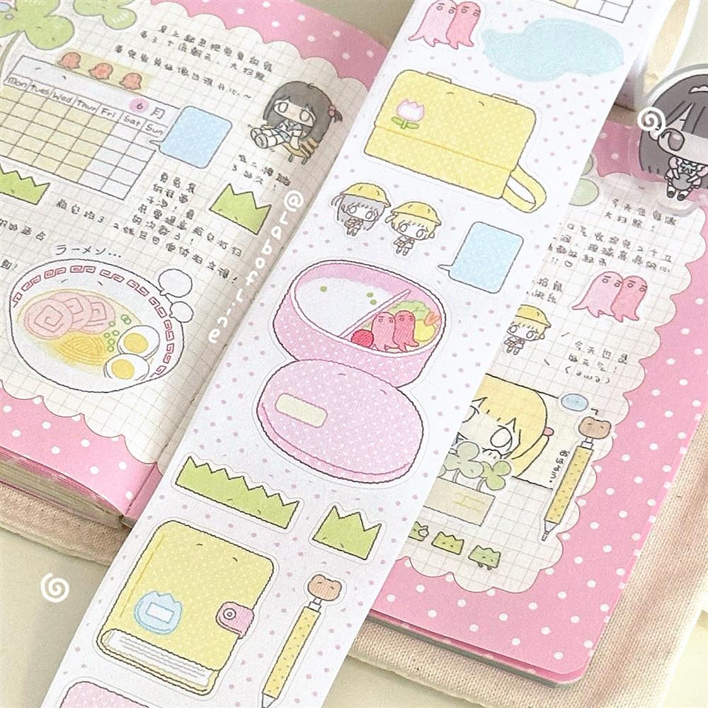 线条研究室 小小班 新品切模书写纸贴纸卷古早胶带拼贴手帐装饰