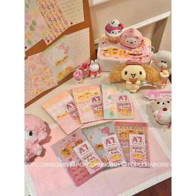 Popcornbobby原创设计文具国产A7不打孔素材纸文具硫酸纸猫狗