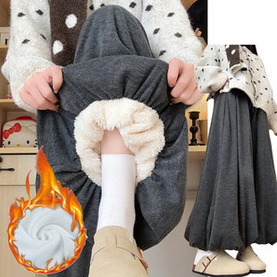 加绒加厚垂感灯笼裙裤 韩系时尚 2025新款 女秋冬季 软糯休闲糯米裙裤