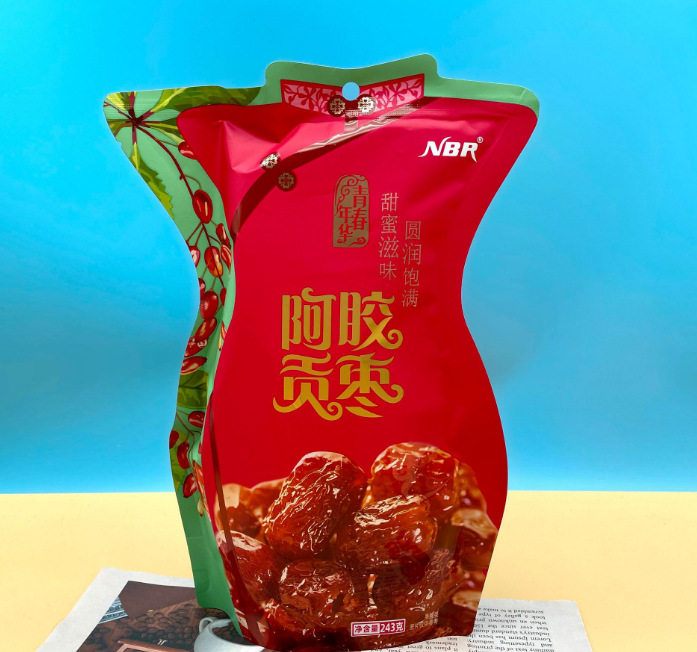 众星阿胶贡枣520g袋装无核蜜枣独立小包装开袋即食女性解馋小零食