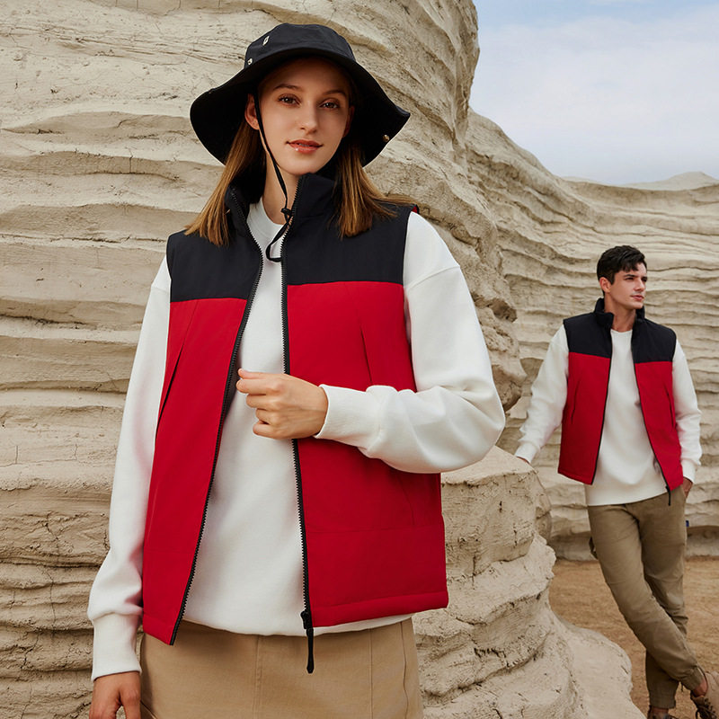 定制棉马甲公司活动工作服logo印字立领加绒背心团体登山户外工装