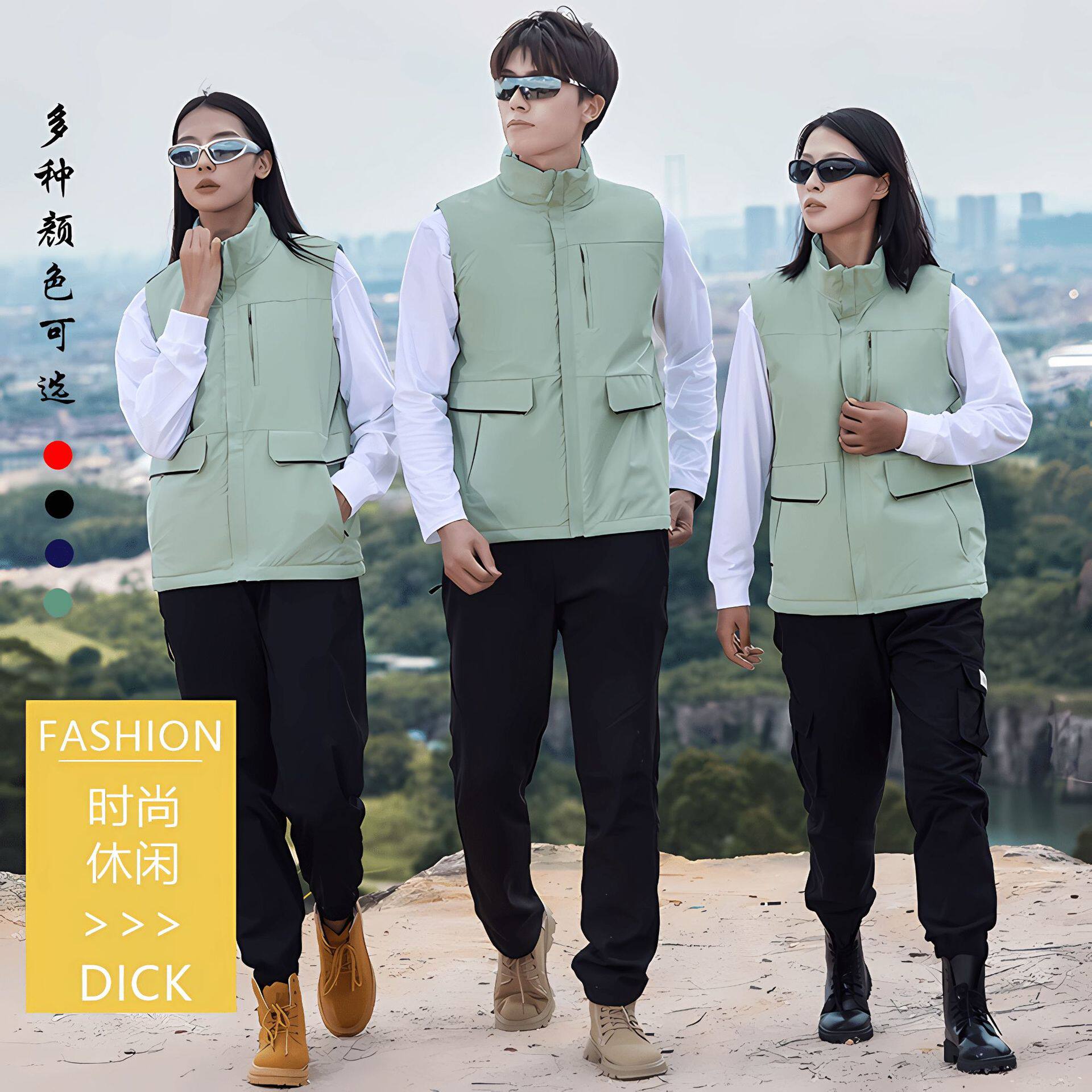 男羽绒棉服马甲秋冬新款加厚羽绒服外套情侣韩版潮流帅气坎肩马甲