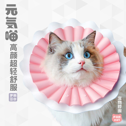 猫癣伊丽莎白圈猫狗绝育防舔头套