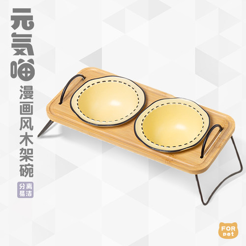 猫碗陶瓷水碗宠物狗碗三碗多猫