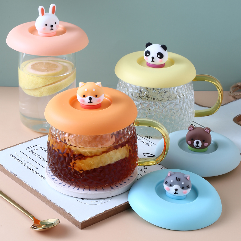 硅胶杯盖食品级杯子盖通用马克杯杯盖单卖水杯盖子防尘杯子硅胶盖