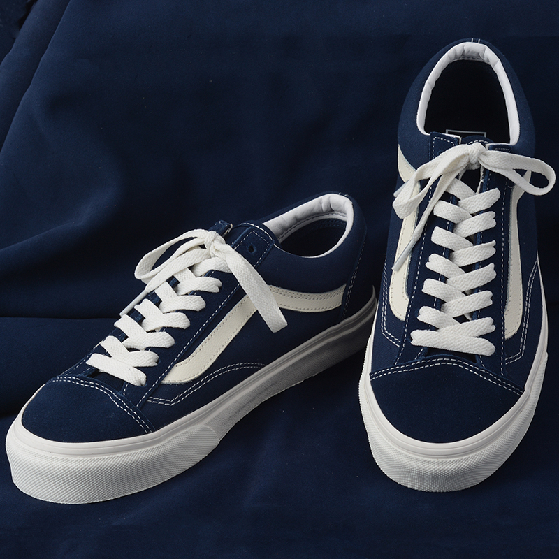 wanoff顽万斯深蓝style36权志龙同款男女休闲翻毛皮帆布低帮板鞋