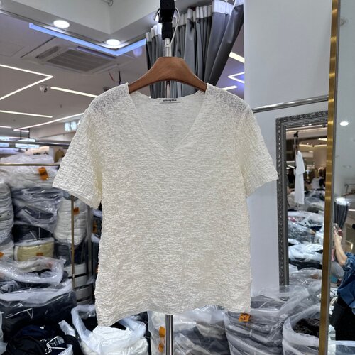 YZOY63117韩系V领短袖上衣