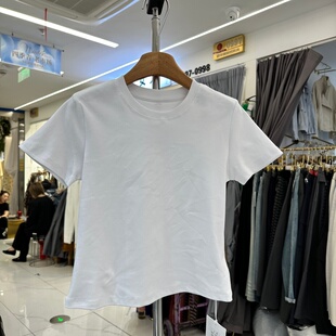 YUANXI元熙263021正品春夏季新款简约款短袖基础款T恤衫上衣女潮