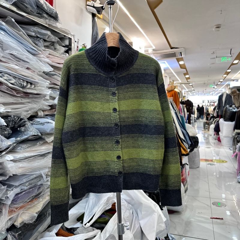 韩系超好看花纱开衫毛衣