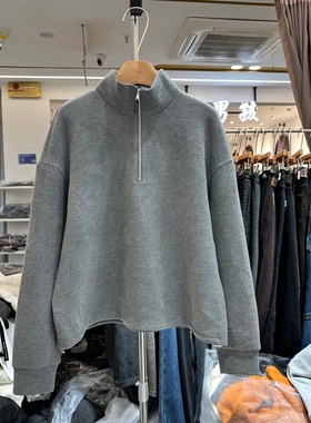 独秀DX25S531正版冬季新款韩版半拉链立领加绒加厚德绒T恤卫衣女