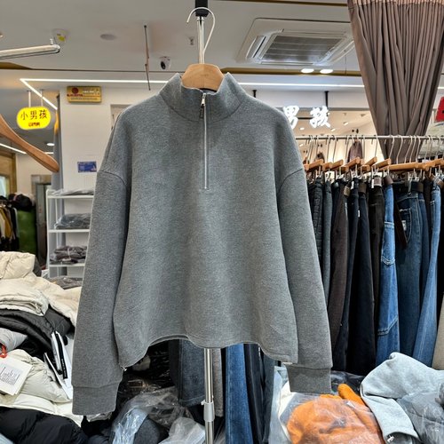 独秀DX25S531半拉链T恤衫上衣