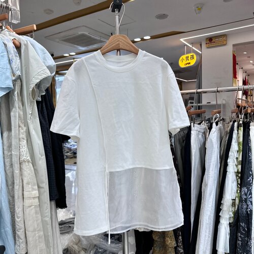 独秀DX26B6112松弛感T恤上衣