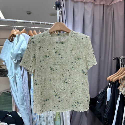 独秀DX26B696碎花小衫上衣